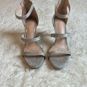 DONATED Sparkle Silver Kelly & Katie Heels